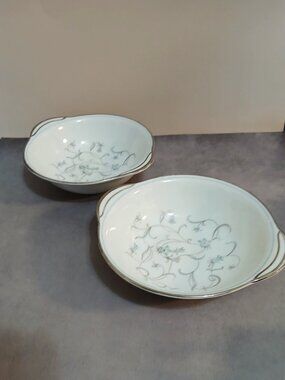 Two Noritake China Japan- "Alicia" Pattern Lugged Cereal Bowls 5762